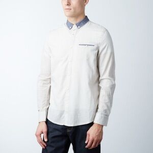 Jeremiah Alford Men’s  Striped Cotton Button-Down Shirt